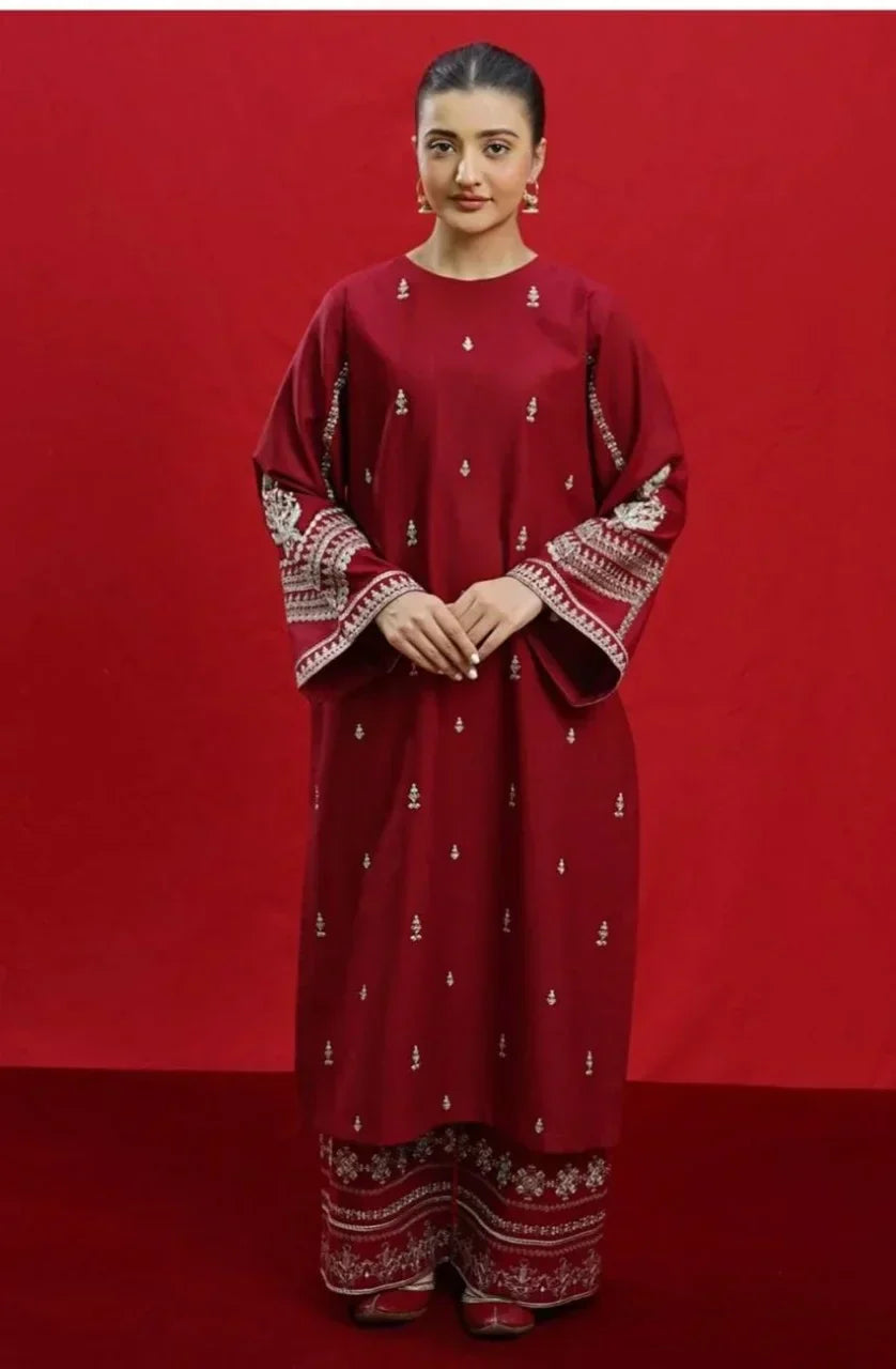 2pc Embroidery lawn SE 615