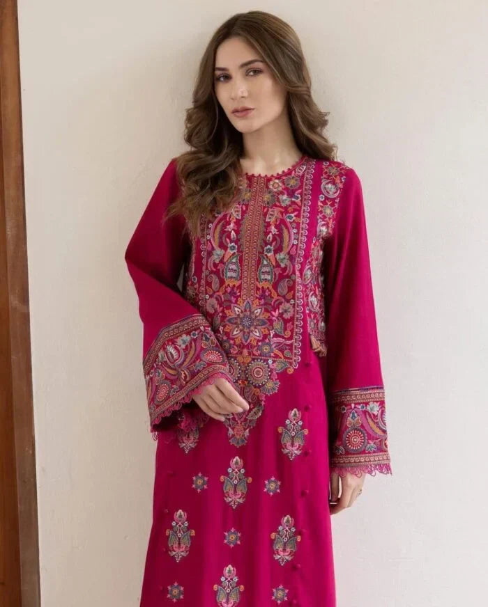 2pc Embroidery lawn SE 609