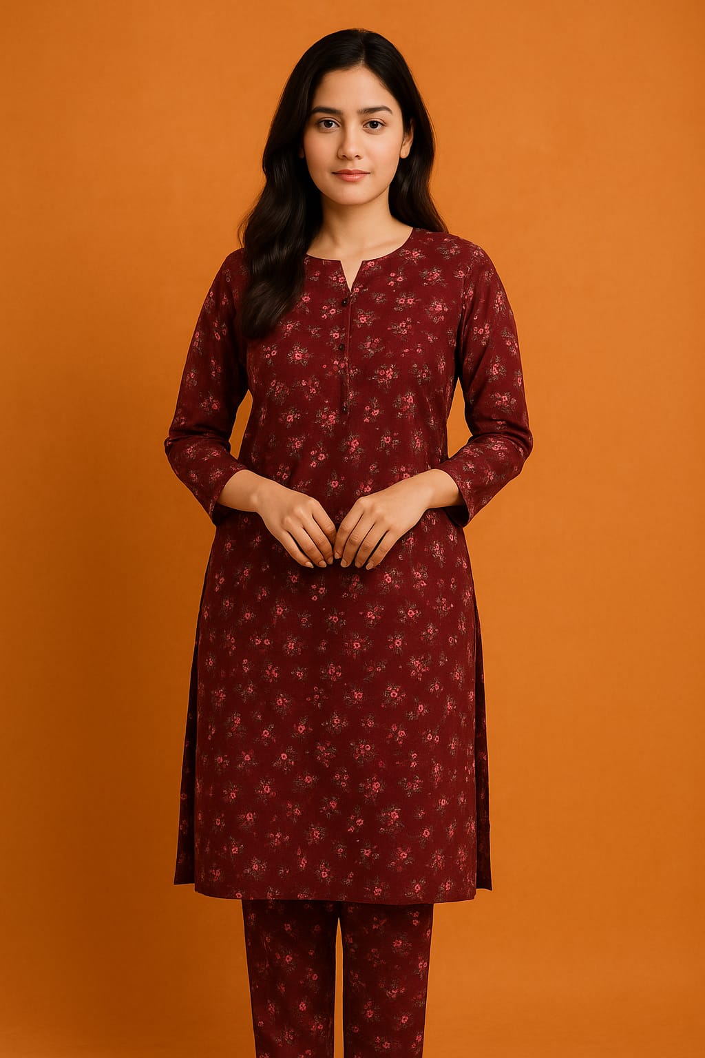 2 Pcs Unstitched Digital Print Suit J-051