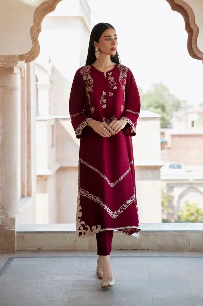 2pc Embroidery lawn  SE 602