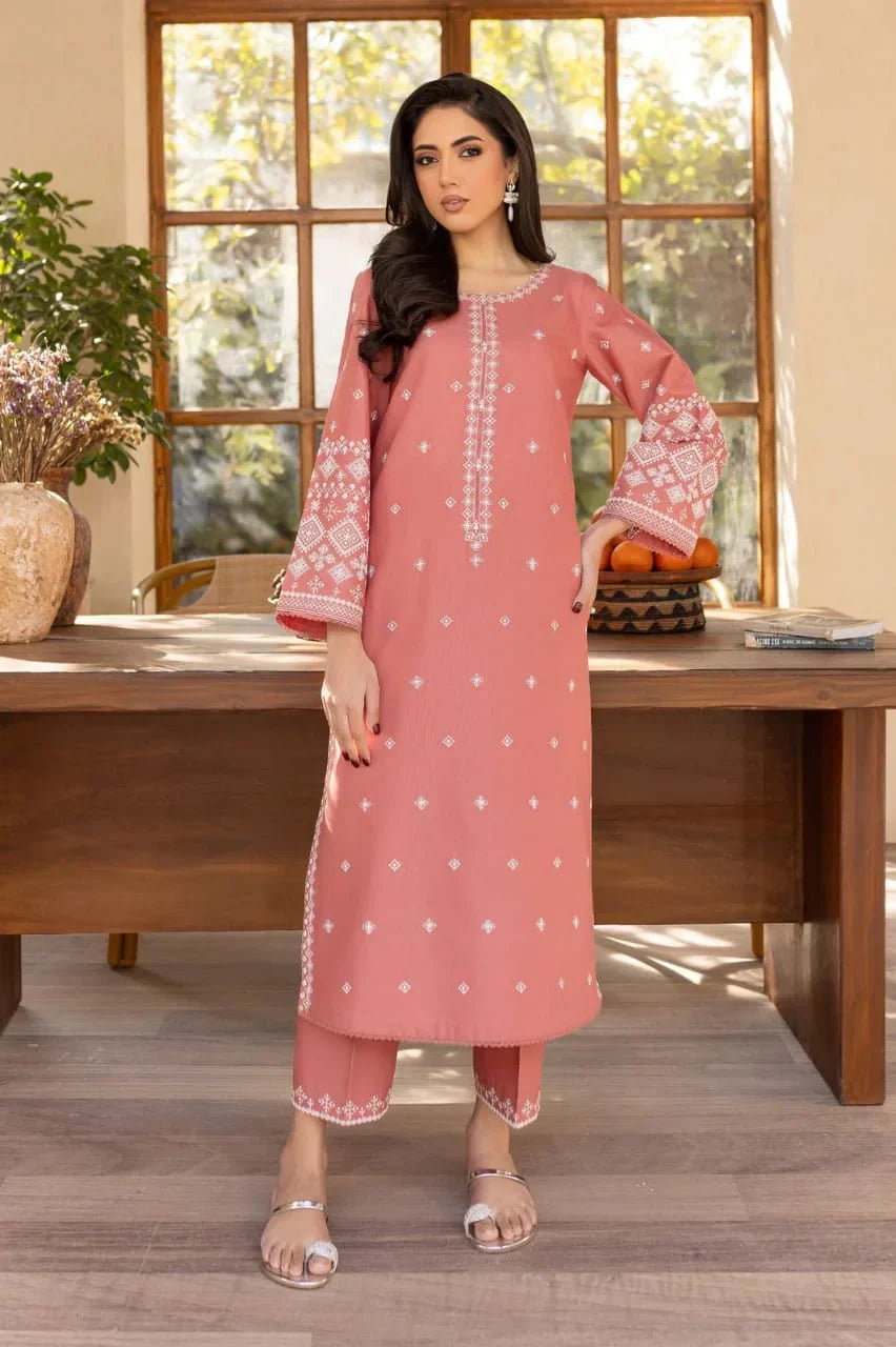 2pc Embroidery lawn  SE 620