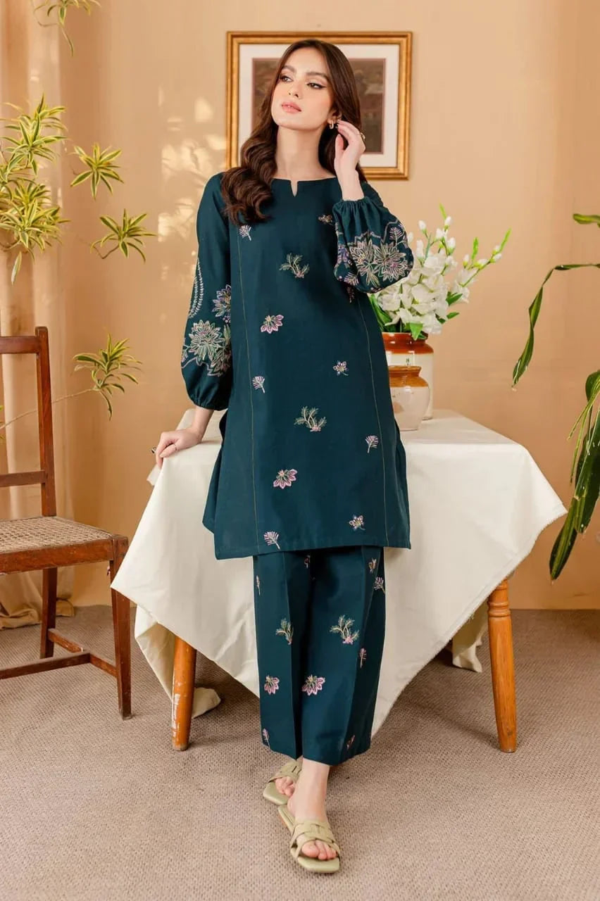 2pc Embroidery lawn  SE 622