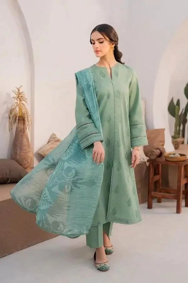 Eid special 3pc emb lawn ES 503