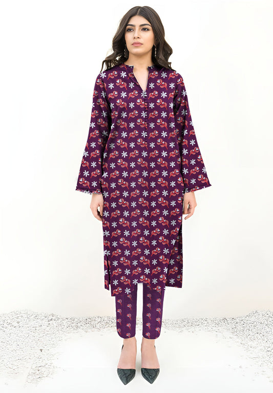 2 Pcs Unstitched Digital Print Suit J-022