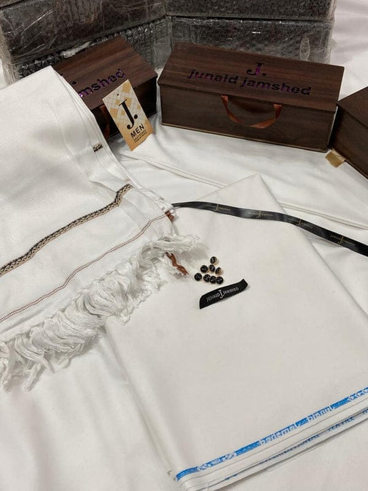 J.EXCULSIVE SUIT+SHAWL PAIR (SPECIAL PACKING WOODEN BOX) (WHITE SUIT+WHITE SHAWL)