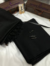 J.EXCULSIVE SUIT+SHAWL PAIR (SPECIAL PACKING WOODEN BOX) (BLACK SUIT+BLACK SHAWL)
