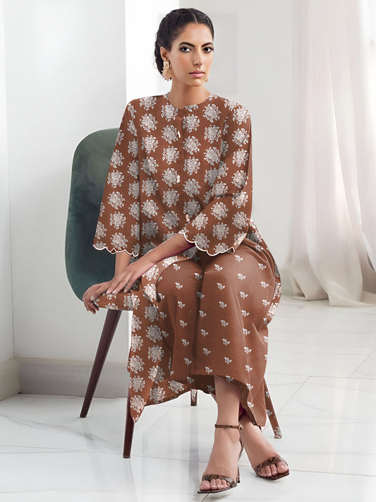 2 Pcs Unstitched Digital Print Suit J-003