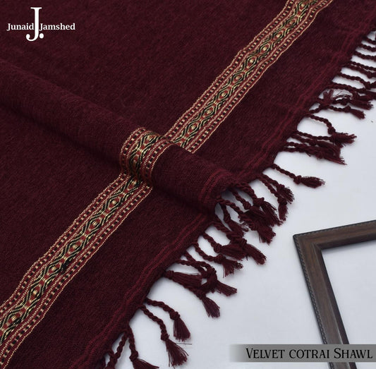 J. Premium Winter Velvet Shawl for Men JWS 11