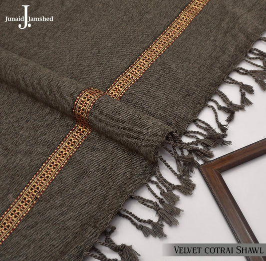 J. Premium Winter Velvet Shawl for Men JWS 16